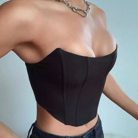 Black corset top - Picture 2 of 5